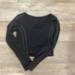 Nike Black Long Sleeve Tee with Gray Accents New without tags